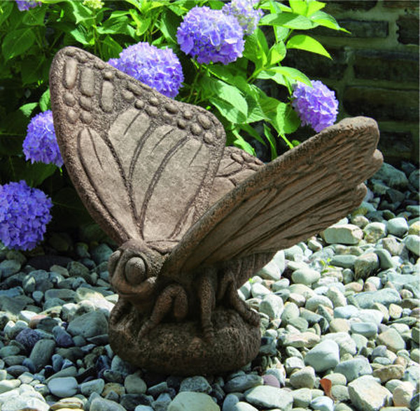 Butterfly Cement Garden Sculpture Large